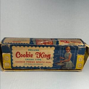 Vintage Nordic Ware Crank Type Cookie King Spritz Press - Blue